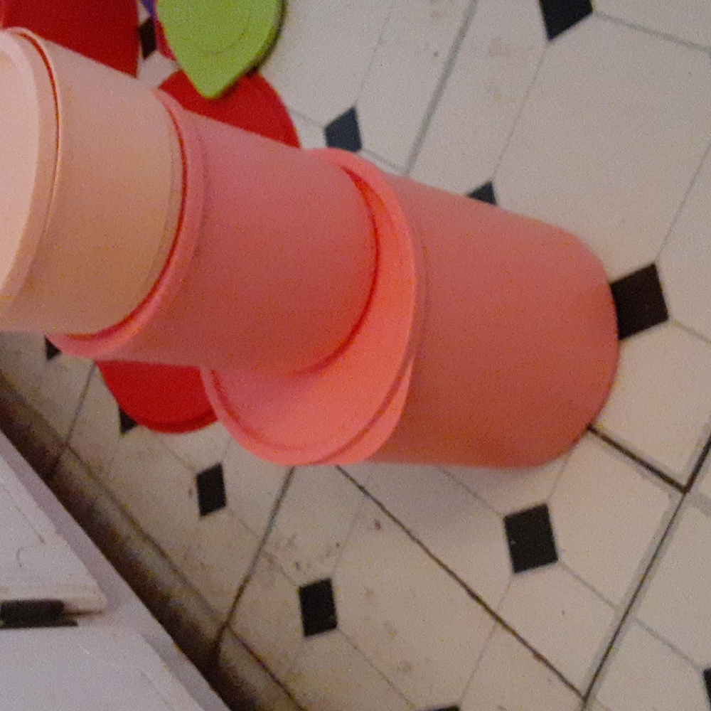 Tupperware canisters.